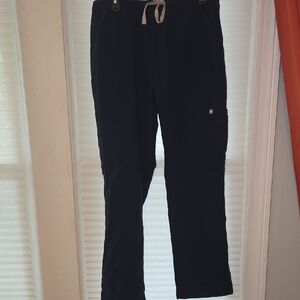 Men's Figs Black Cargo Scrub Pants